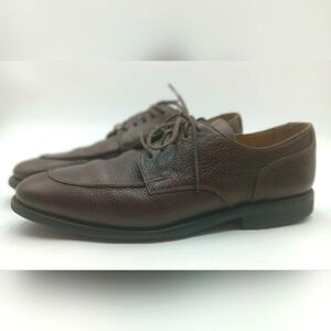 Brooks Brothers Pebbled Grained Leather Split Toe Oxfords Shoes Men's 10